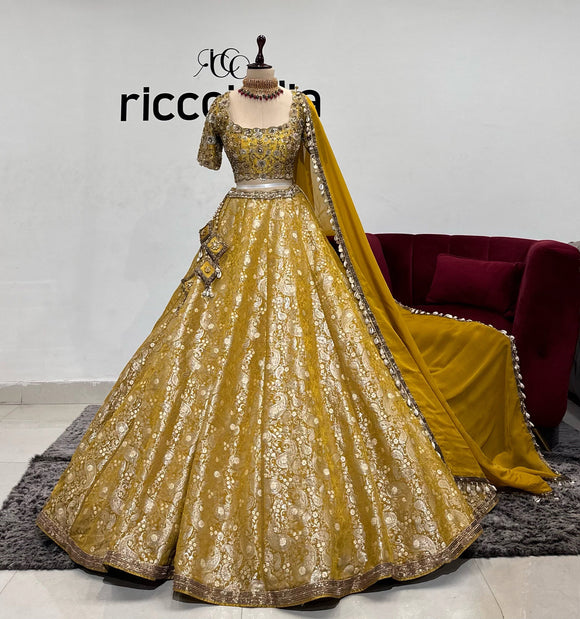 MUSTARD BENARSI LEHENGA