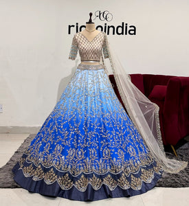 OMBRE LAYERED LEHENGA