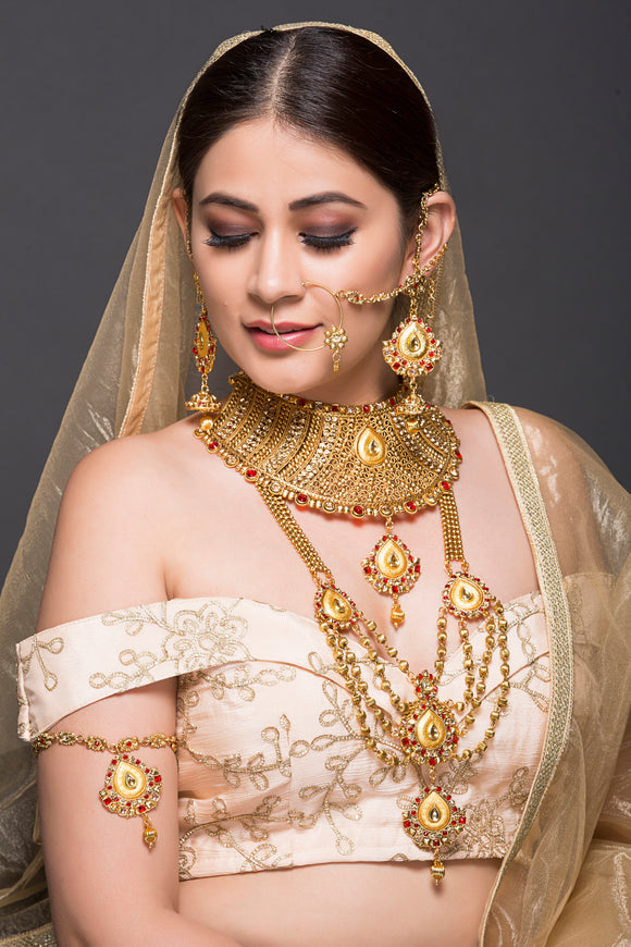 Multicoloured And Cream Coloured Lehengas With Jewellery | Indian bride,  Bridal lehenga, Beauty women