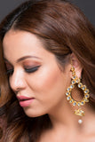 Kundan Bali With Jhumki Earring